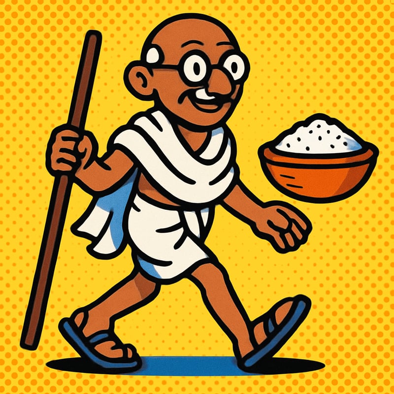 Mahatma Gandhi walked 240 miles to protest a British salt tax.