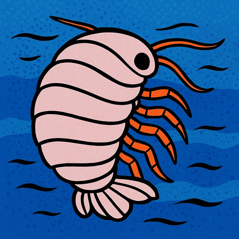 Giant isopods are deep-sea cousins of pill bugs - and can live 5 years without food.