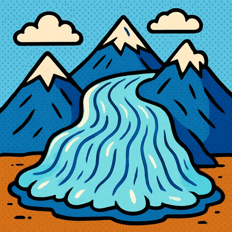 Glaciers are basically slow rivers of ice.