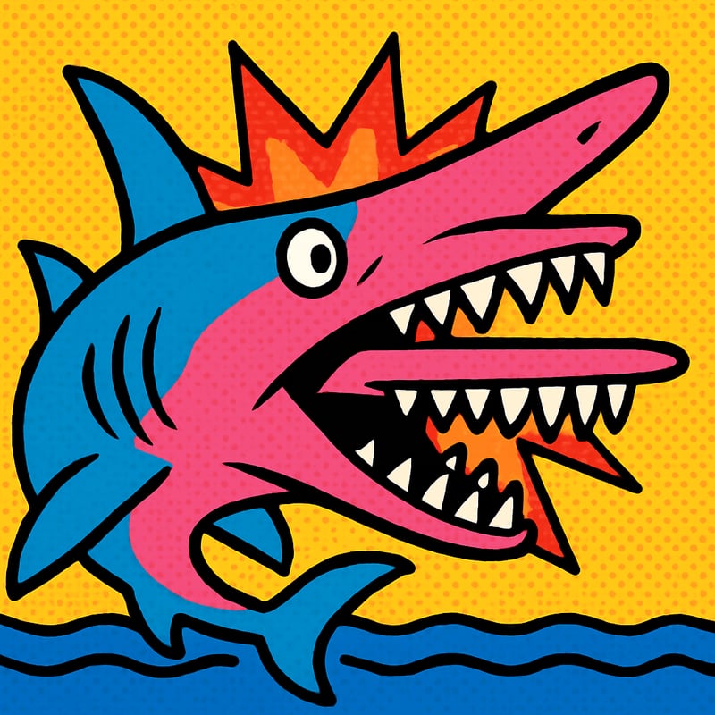 The goblin shark's jaws shoot out of its head when it eats.