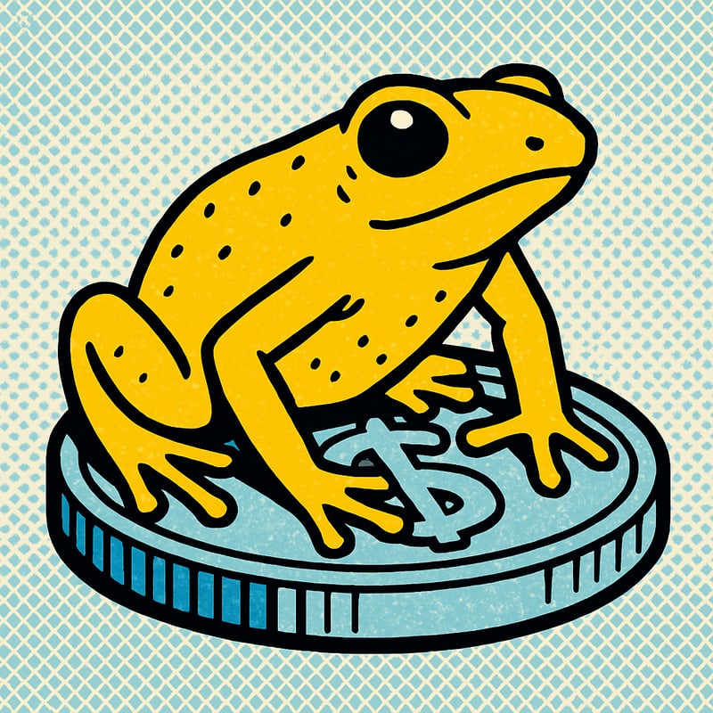 The golden poison frog is small enough to sit on a coin.