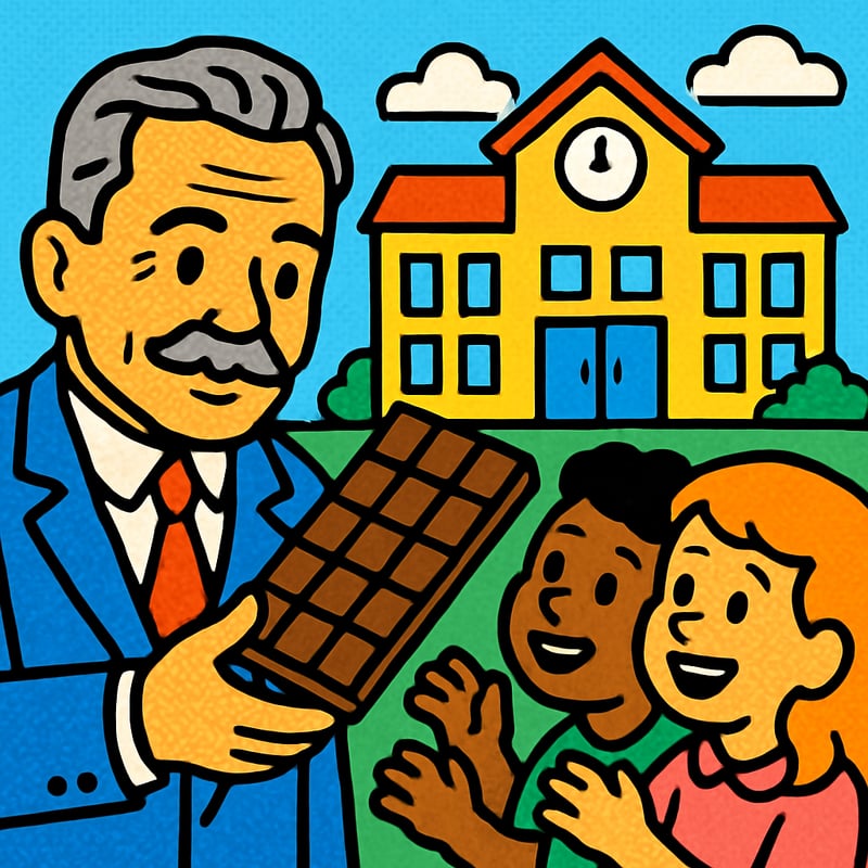 Milton Hershey gave his chocolate fortune to an orphanage.