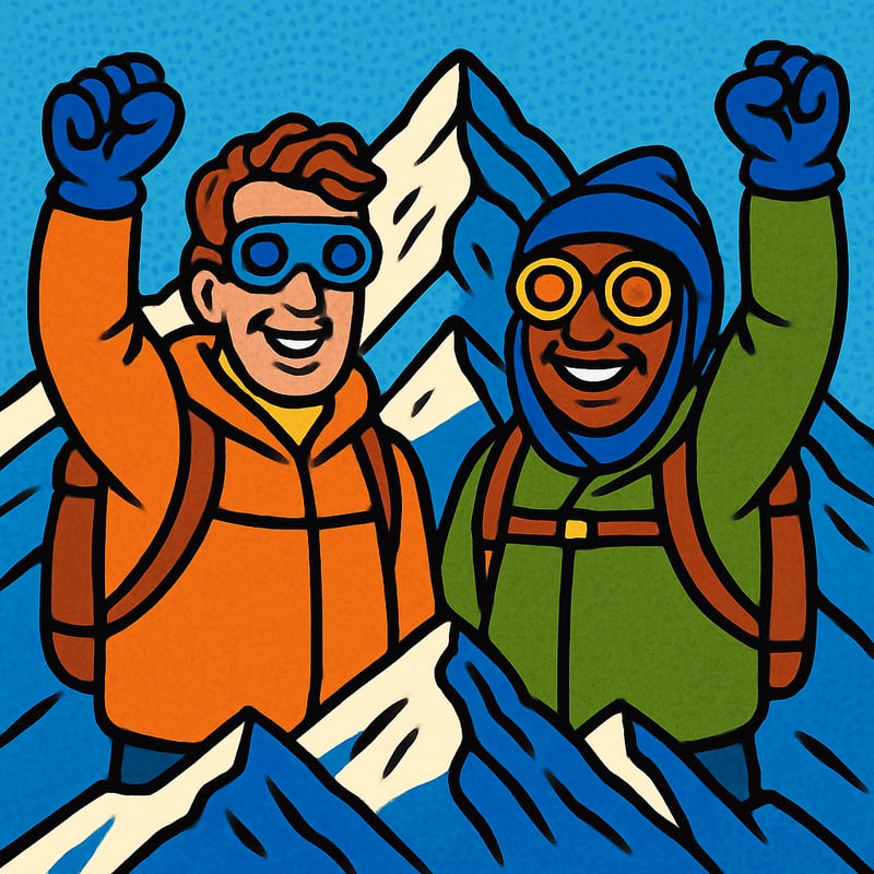 Edmund Hillary and Tenzing Norgay were the first to stand on top of Mount Everest.