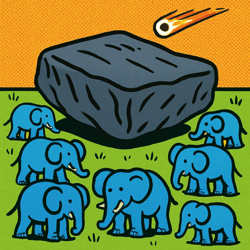 The biggest meteorite ever found weighs as much as 10 elephants.