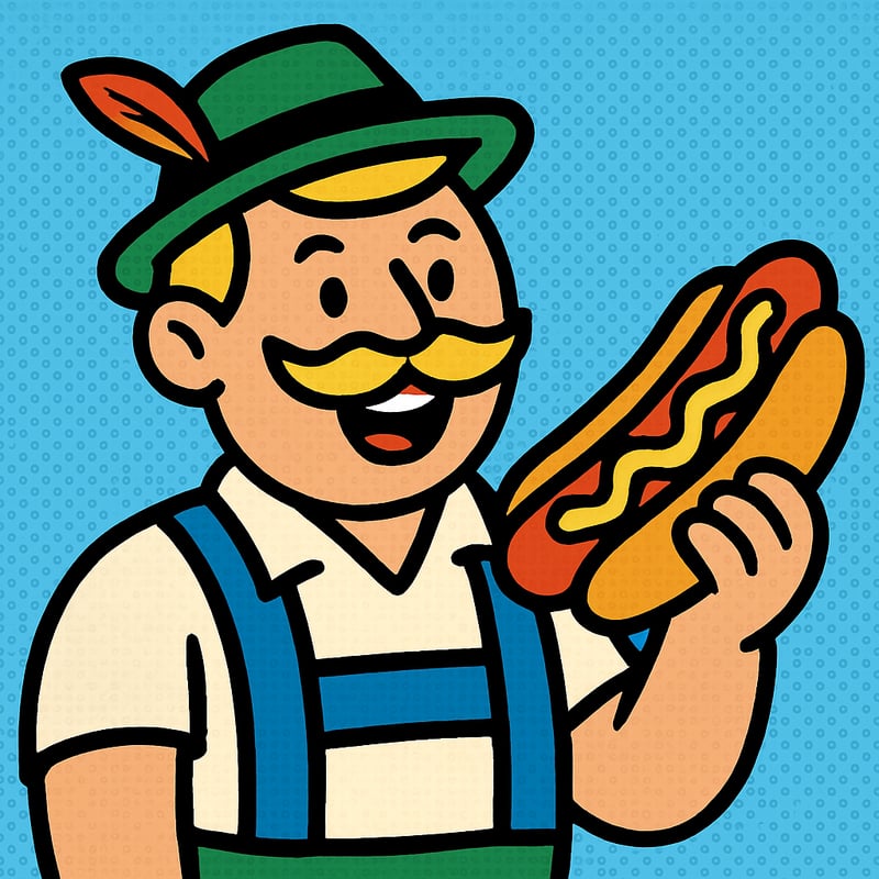 The hot dog was originally a sausage from Germany.