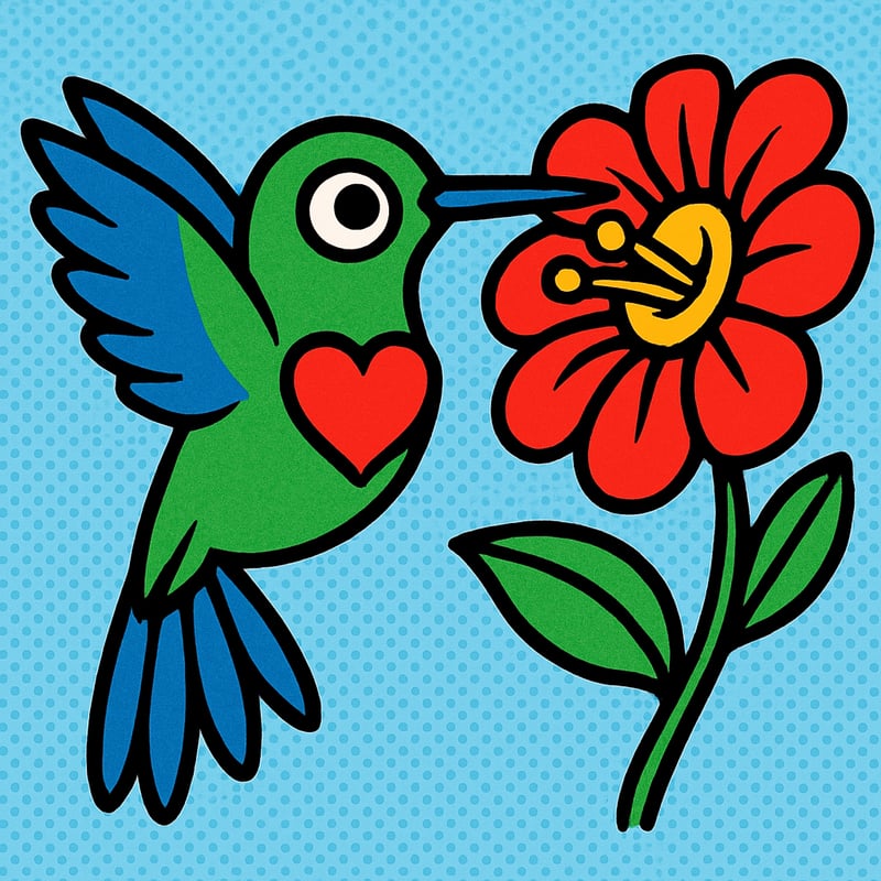 A hummingbird's heart can beat over 1,200 times a minute.