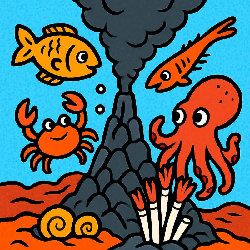 Deep-sea vents host whole ecosystems with no sunlight.
