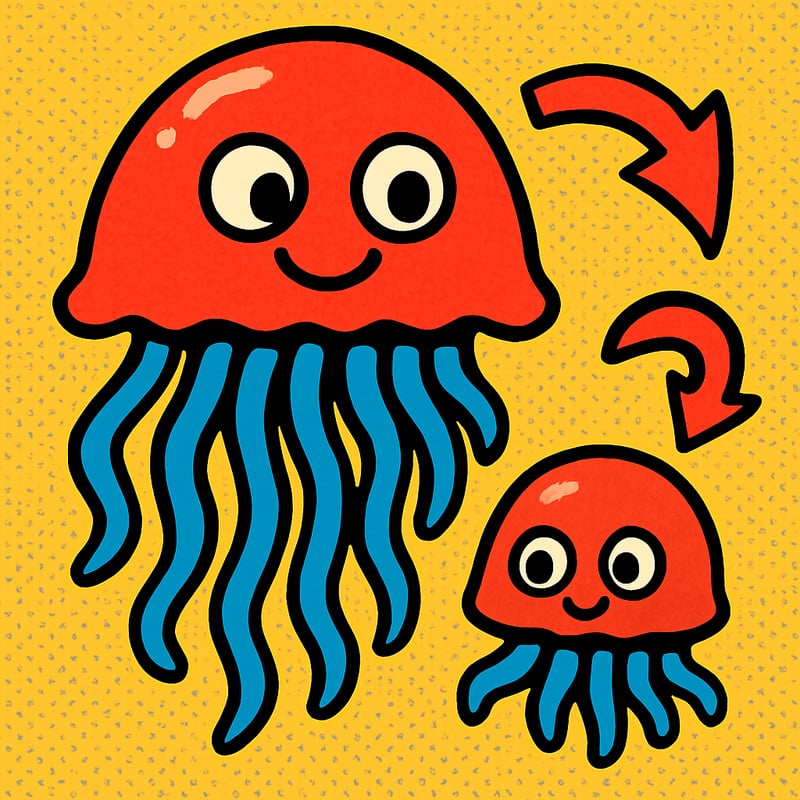 One kind of jellyfish can basically live forever.