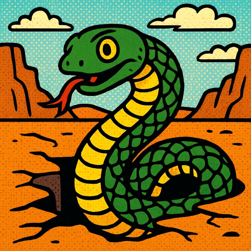 The most venomous snake hides in cracks in the Australian outback.