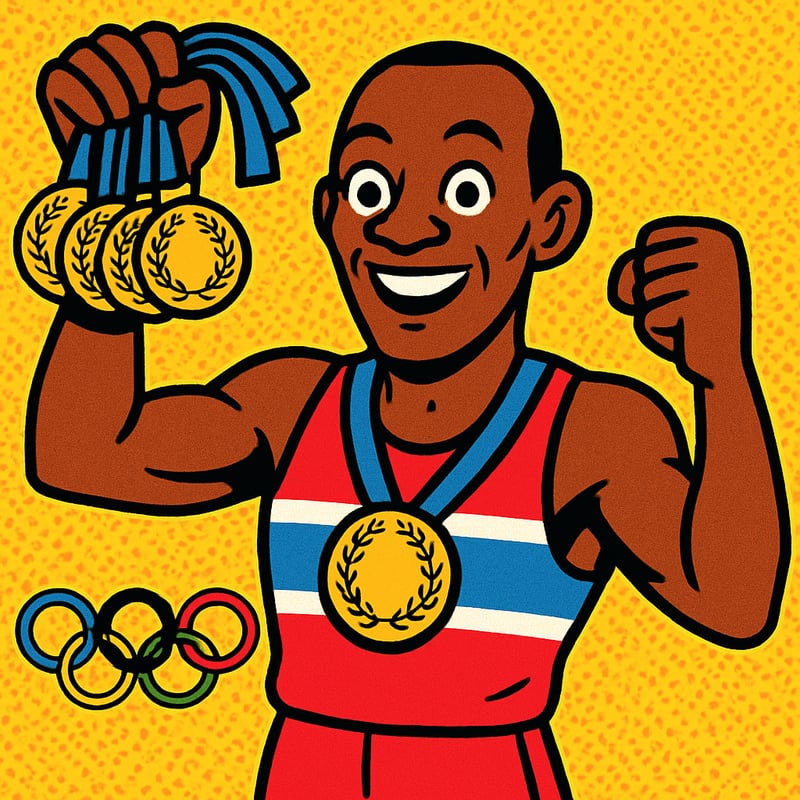 Jesse Owens won 4 gold medals at the 1936 Berlin Olympics.