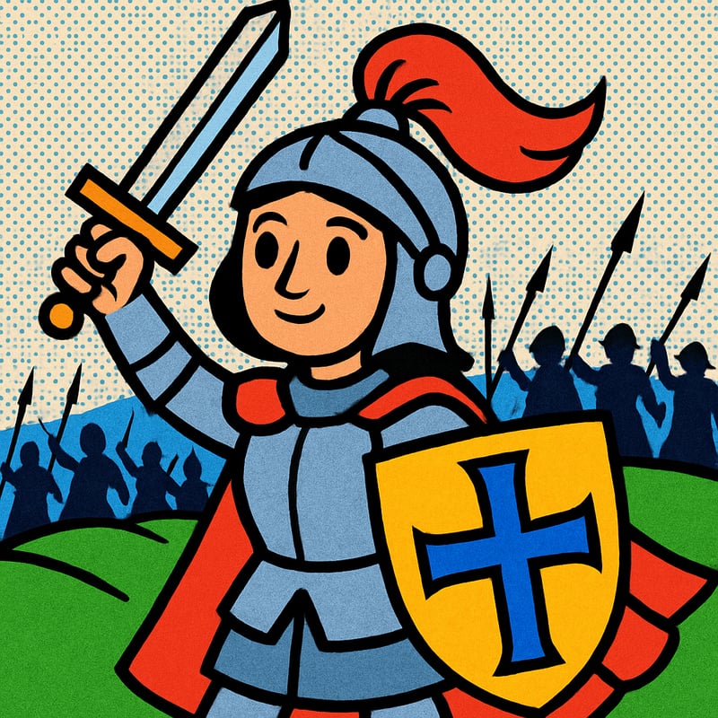 Joan of Arc led a French army into battle when she was just 17.