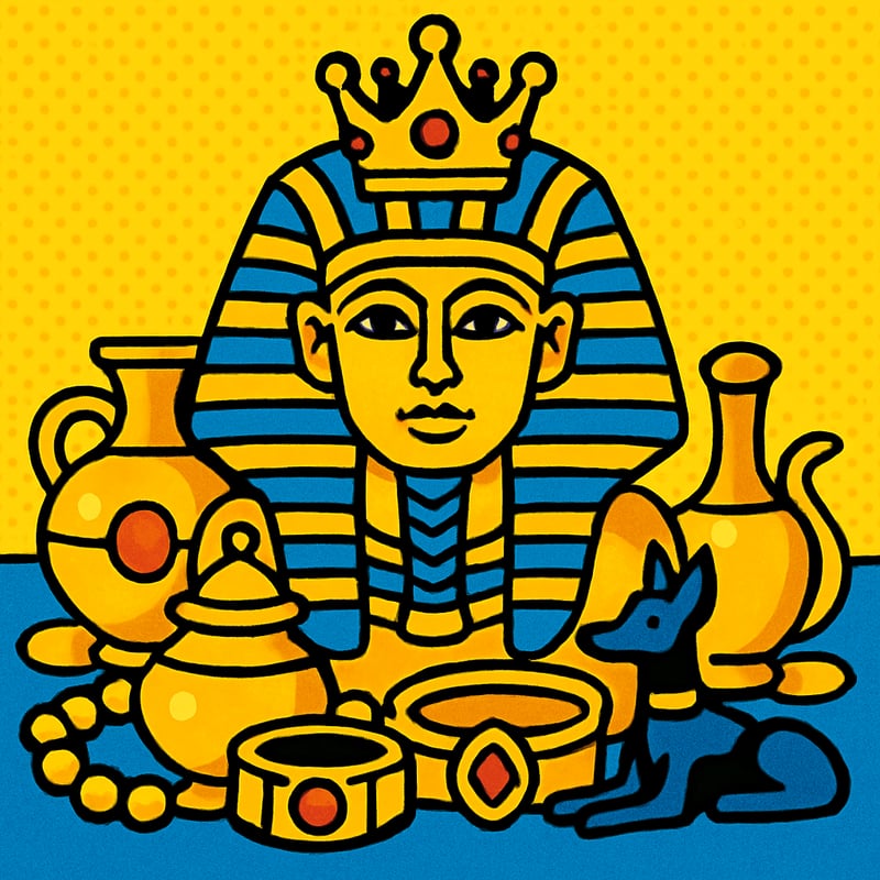 King Tut's tomb was found stuffed with over 5,000 treasures.