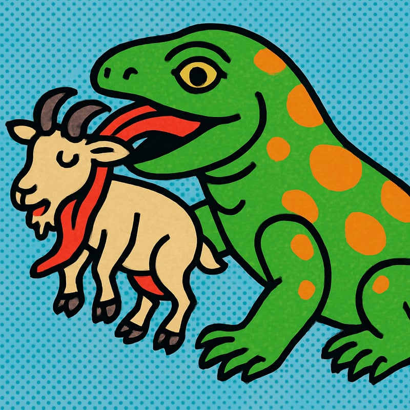 Komodo dragons have venom - and can swallow a goat whole.