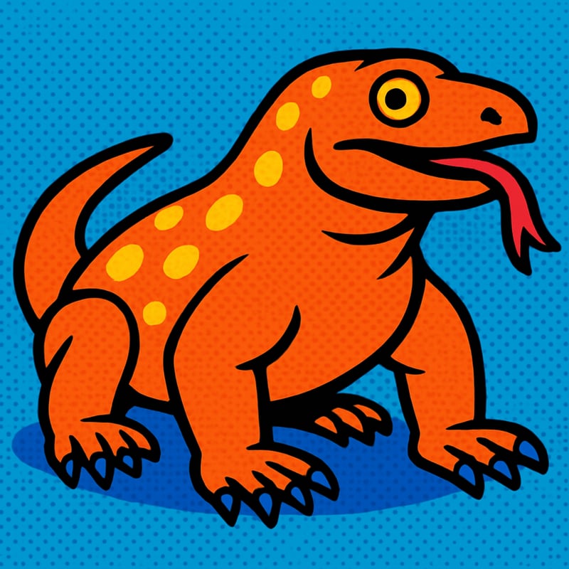 Komodo dragons are real lizards that can grow over 10 feet long.