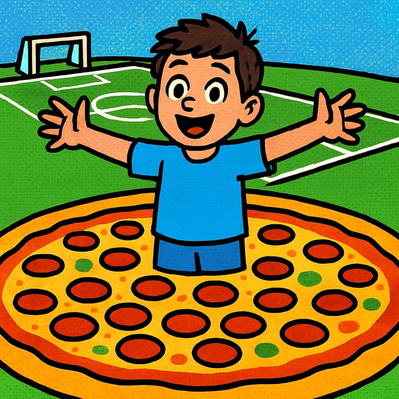The largest pizza ever made was wider than a soccer field.
