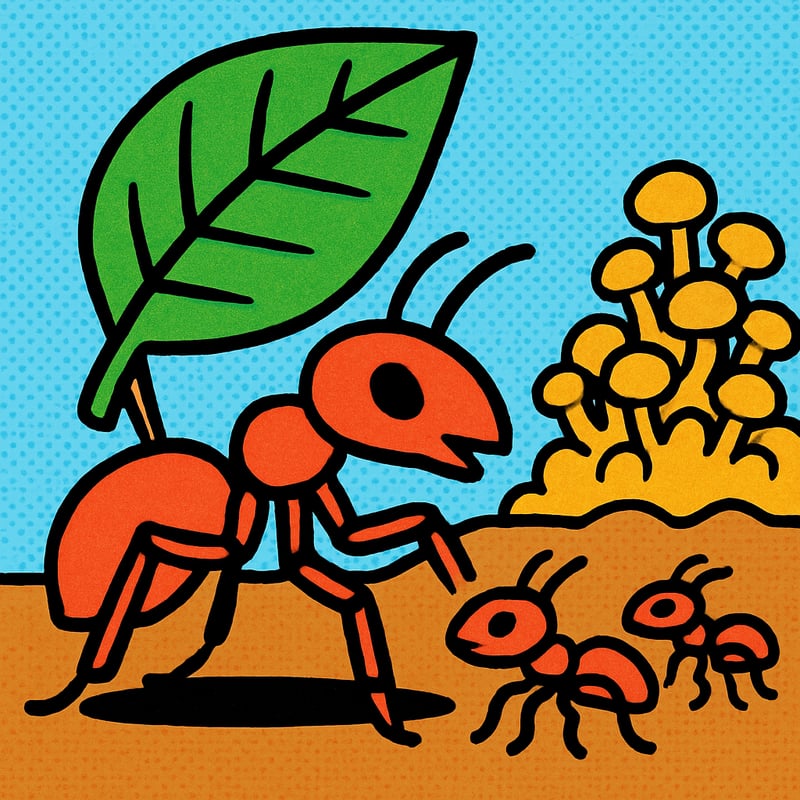 Leafcutter ants have been farming fungus for over 50 million years.
