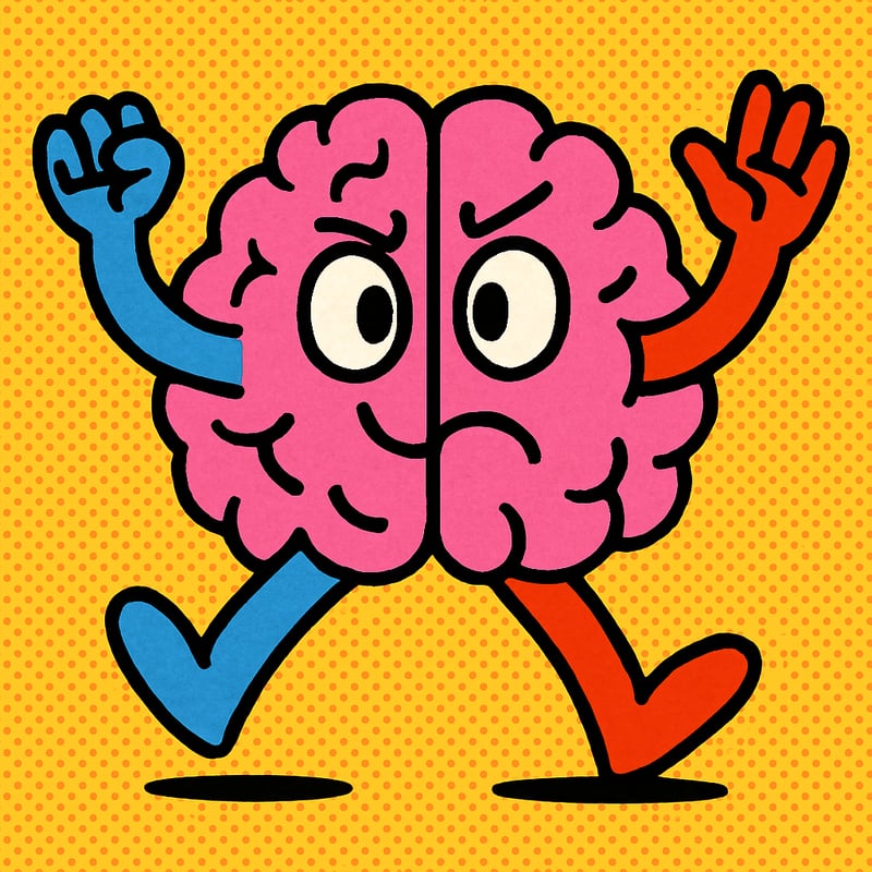Your brain has two halves that don't fully agree on everything.