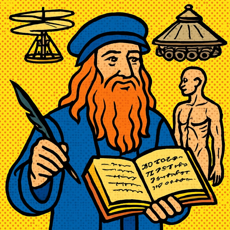 Leonardo da Vinci filled over 7,000 pages of notebooks - and wrote backwards.