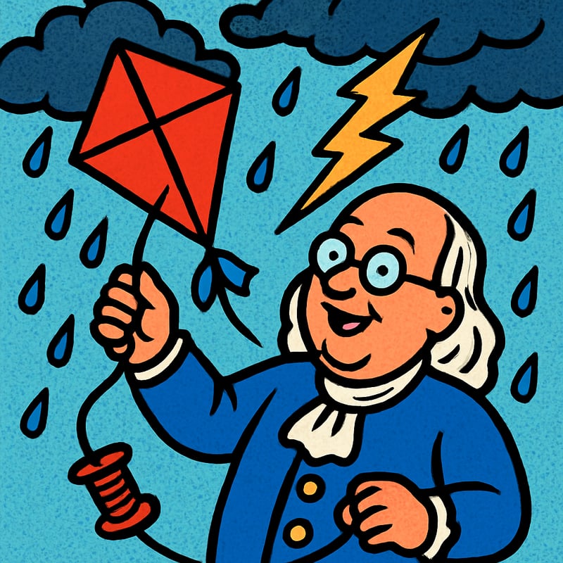 Benjamin Franklin really did fly a kite in a thunderstorm.