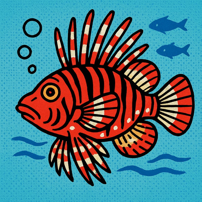 Lionfish look beautiful - and have 18 venomous spines hidden in their feathers.