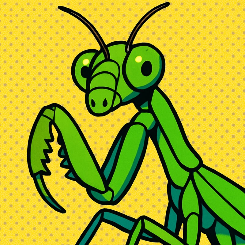 A praying mantis can turn its head all the way around to look at you.