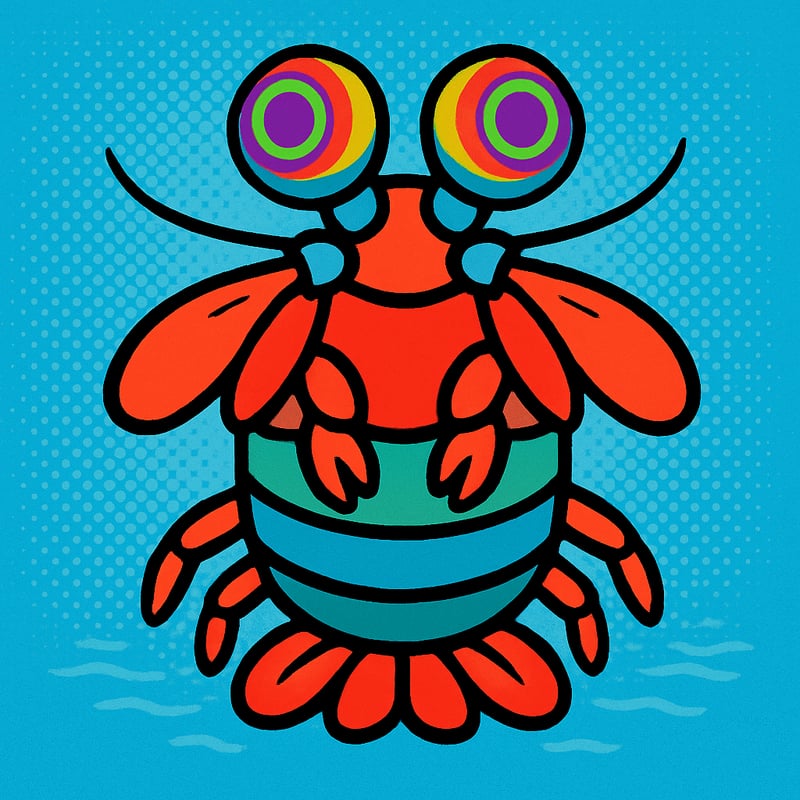 A mantis shrimp's eyes have 12 colour receptors.