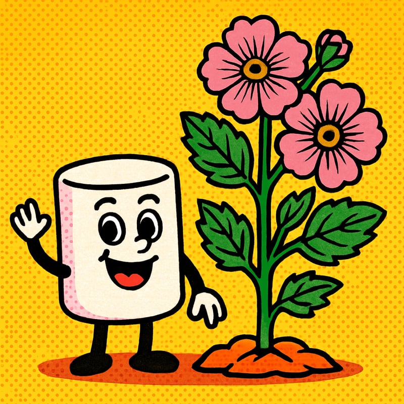 Marshmallows were originally made from a real plant.