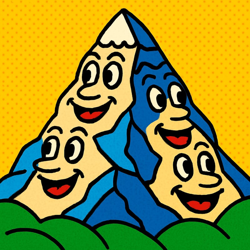 The Matterhorn has four faces pointing at the four compass points.