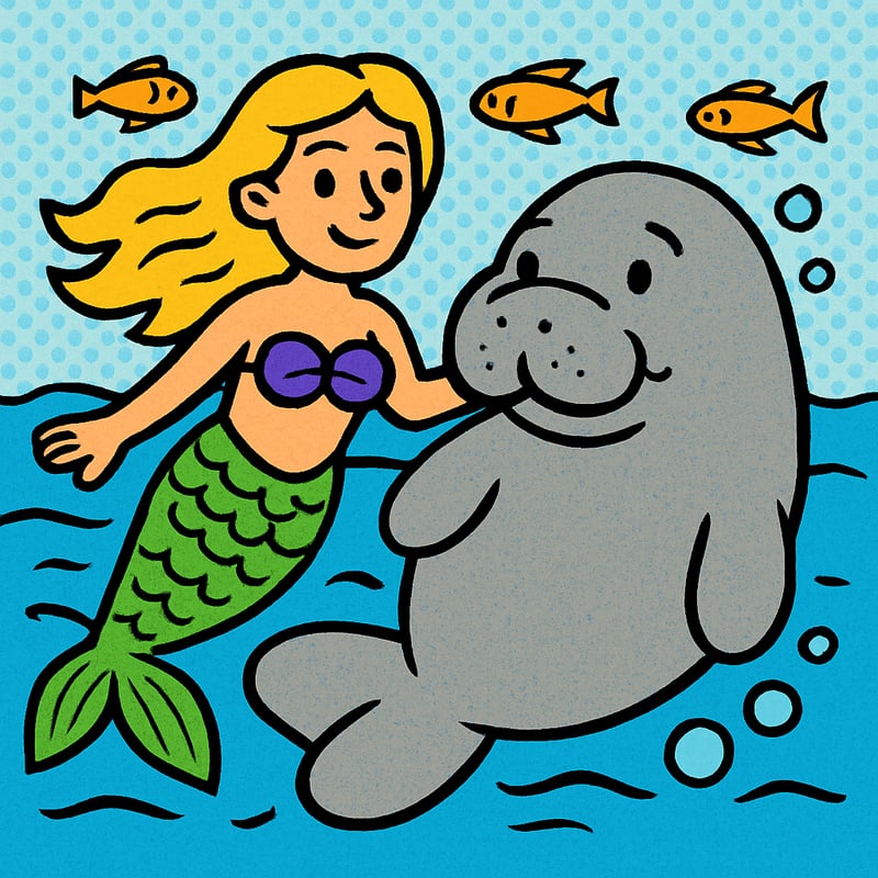 Many old "mermaid" sightings were probably sea cows called manatees.
