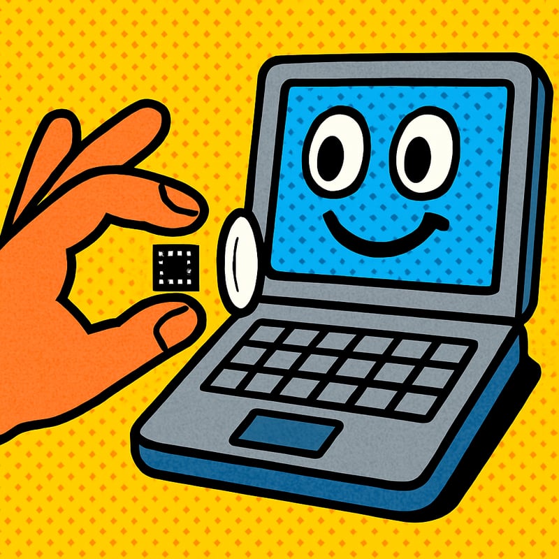 The smallest computer is smaller than a grain of rice.