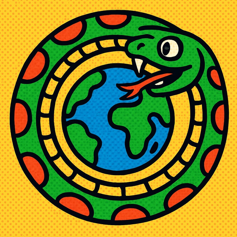 The Midgard Serpent was so huge it wrapped all the way around the world.