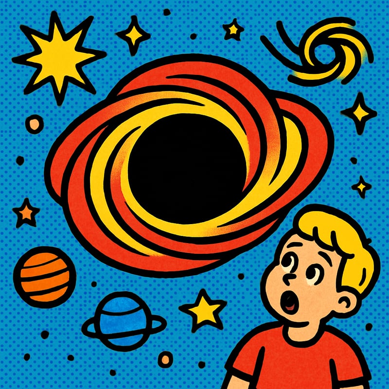 There's a giant black hole at the center of our galaxy.