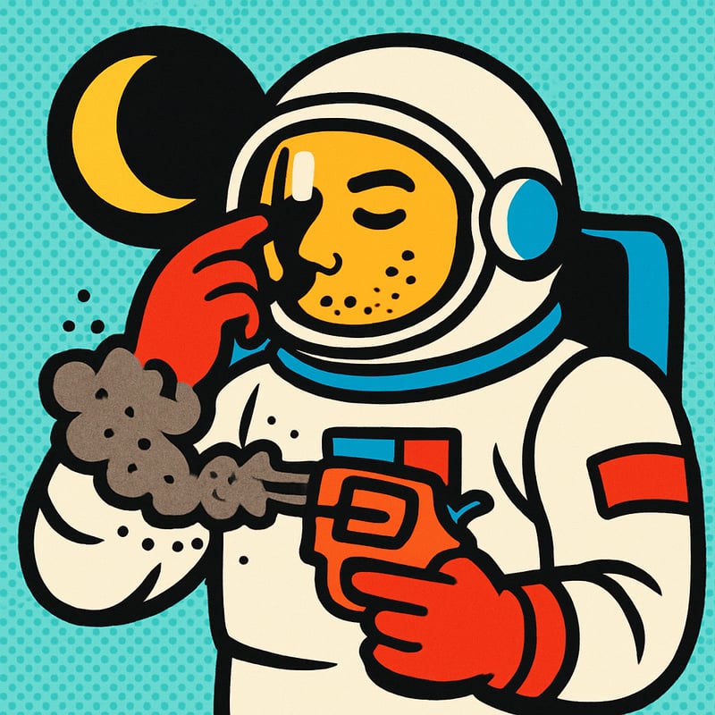 Moon dust smells like gunpowder.