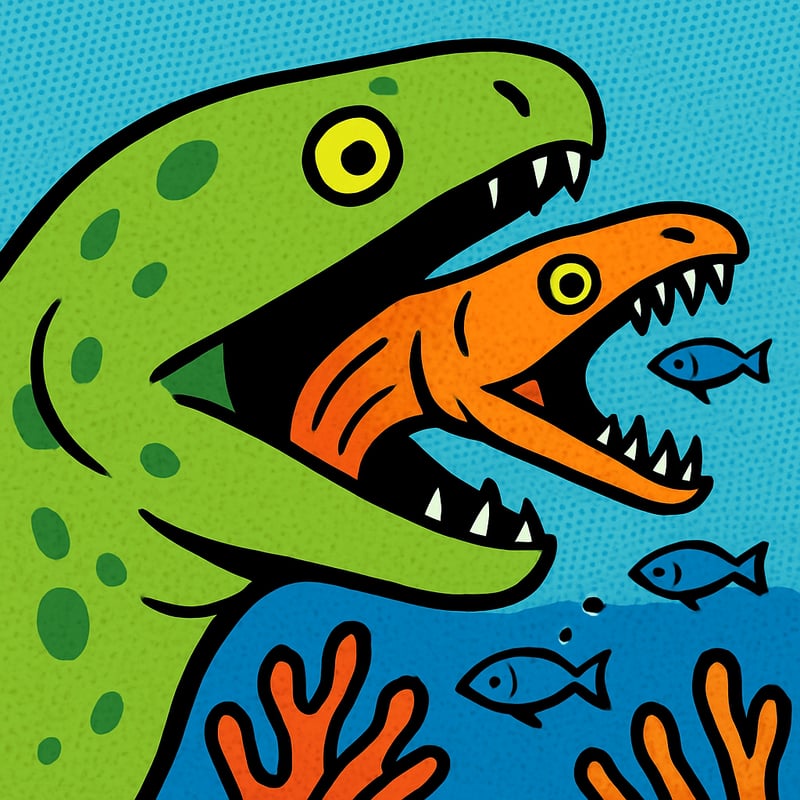 Moray eels have a second set of jaws - hidden in their throat.