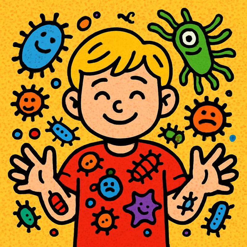 You have more bacterial cells in your body than human cells.