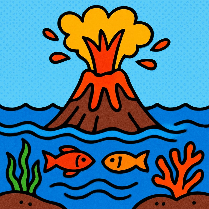 Most of Earth's volcanoes are hidden under the ocean.