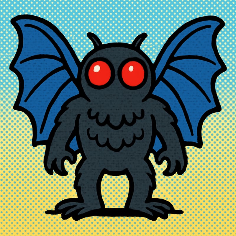 The Mothman is a winged creature said to have been seen in West Virginia in 1966.