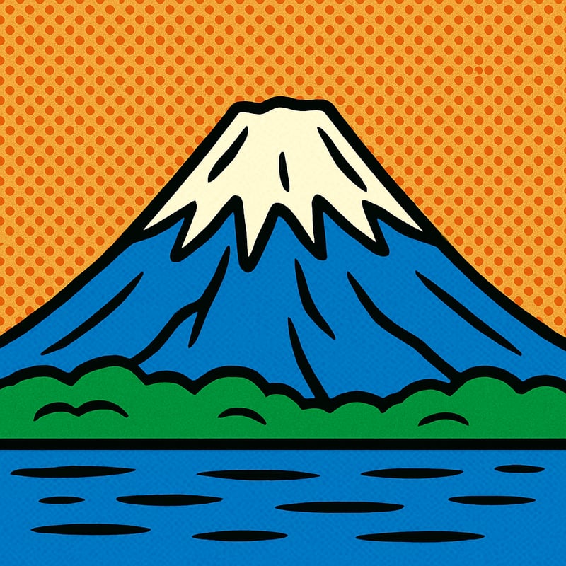 Mount Fuji is an almost perfectly symmetrical volcano.