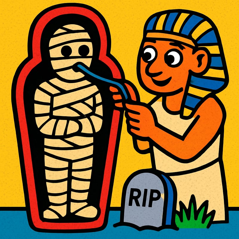 Egyptian mummies took 70 days to make and had their brains pulled out through their noses.