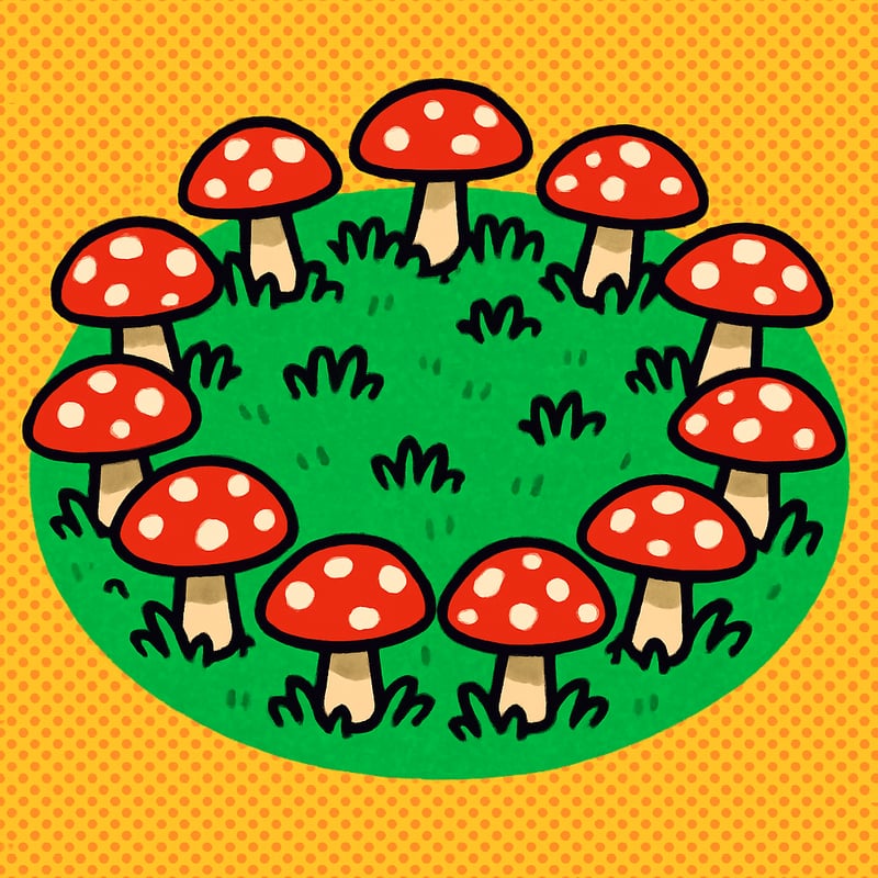 Mushrooms appearing in a perfect circle aren't magic - they're a "fairy ring."