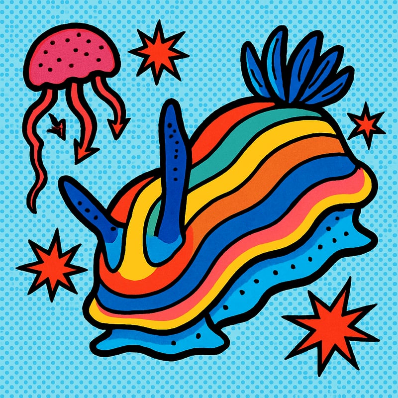 Nudibranchs are tiny rainbow sea slugs that steal weapons from their food.