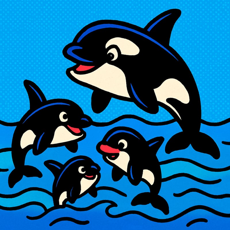 Killer whales are the biggest members of the dolphin family.