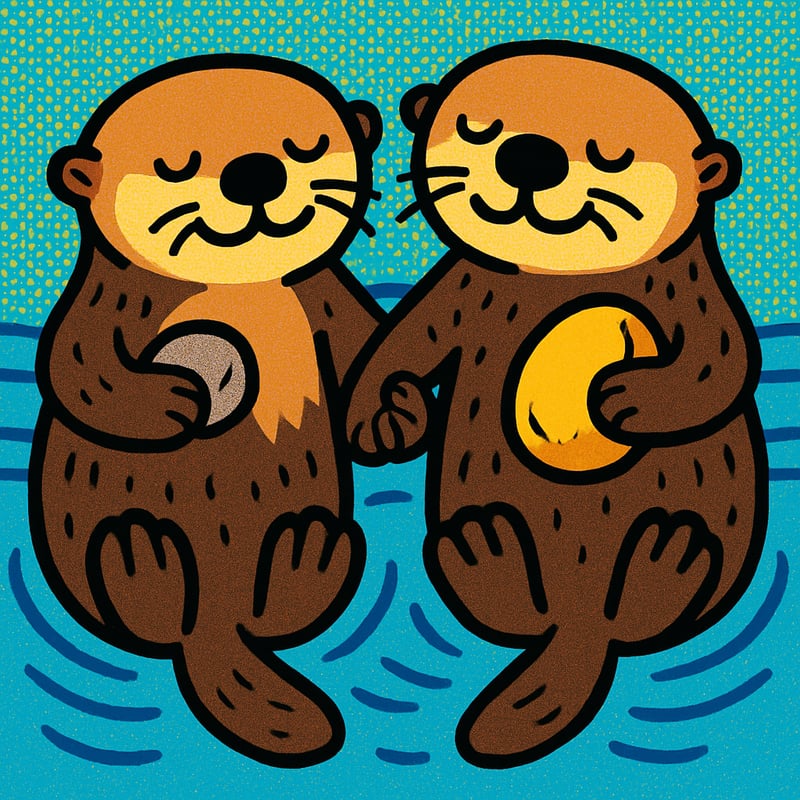 Sea otters hold hands while they sleep so they don't drift apart.