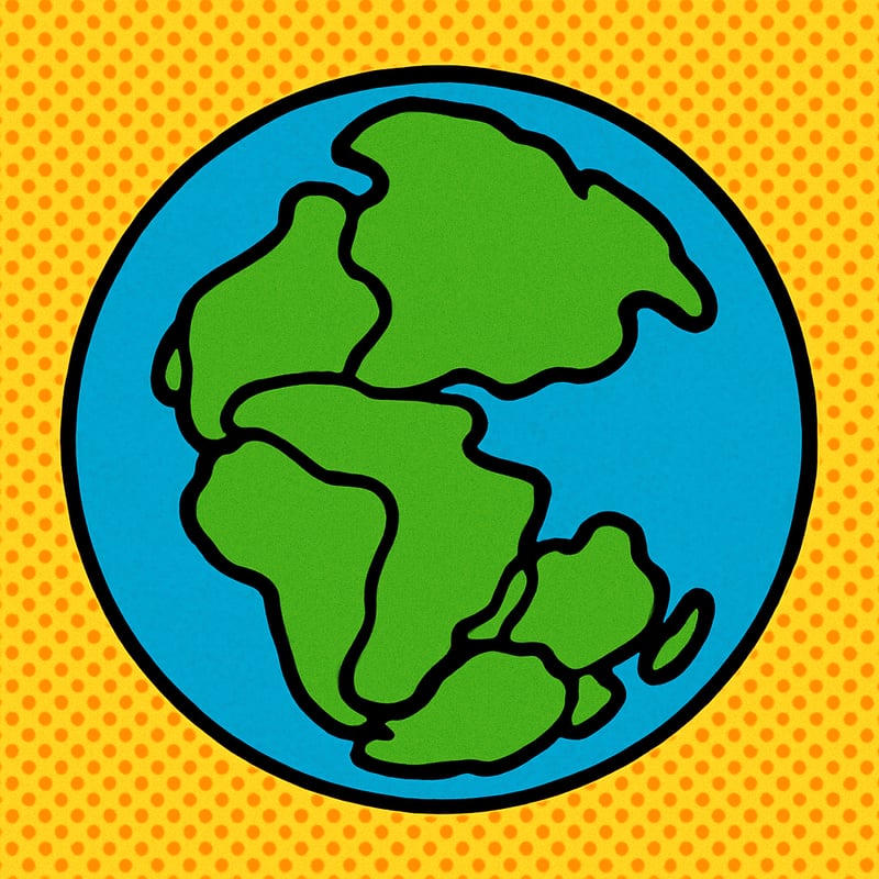 All the continents used to be one giant supercontinent.