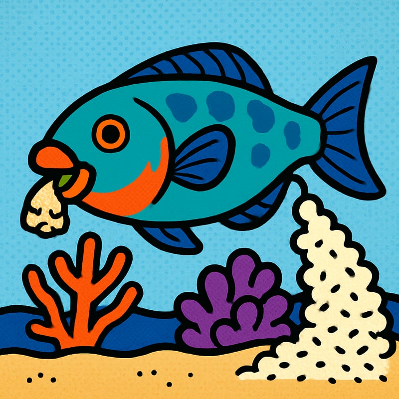 That white sand beach? A parrotfish probably pooped it.