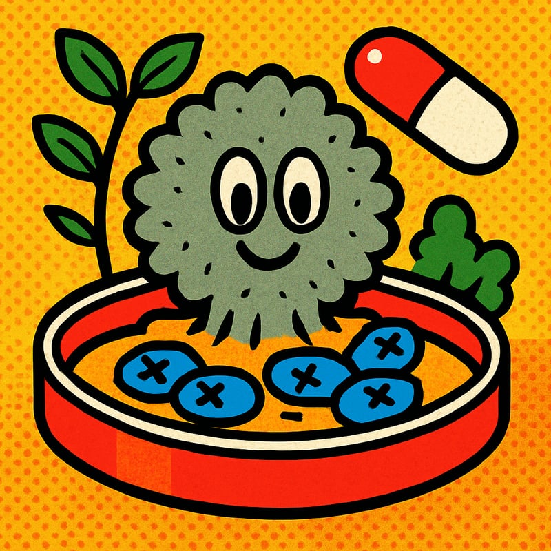 The world's first antibiotic came from a fuzzy mould growing on a forgotten dish.