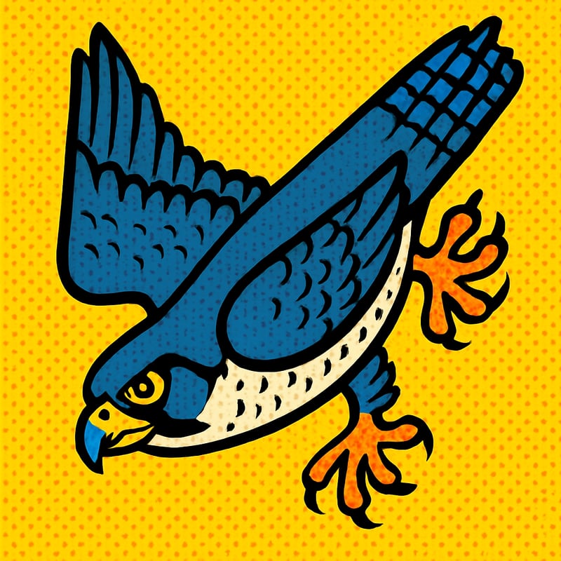 A peregrine falcon dives at over 240 miles per hour.