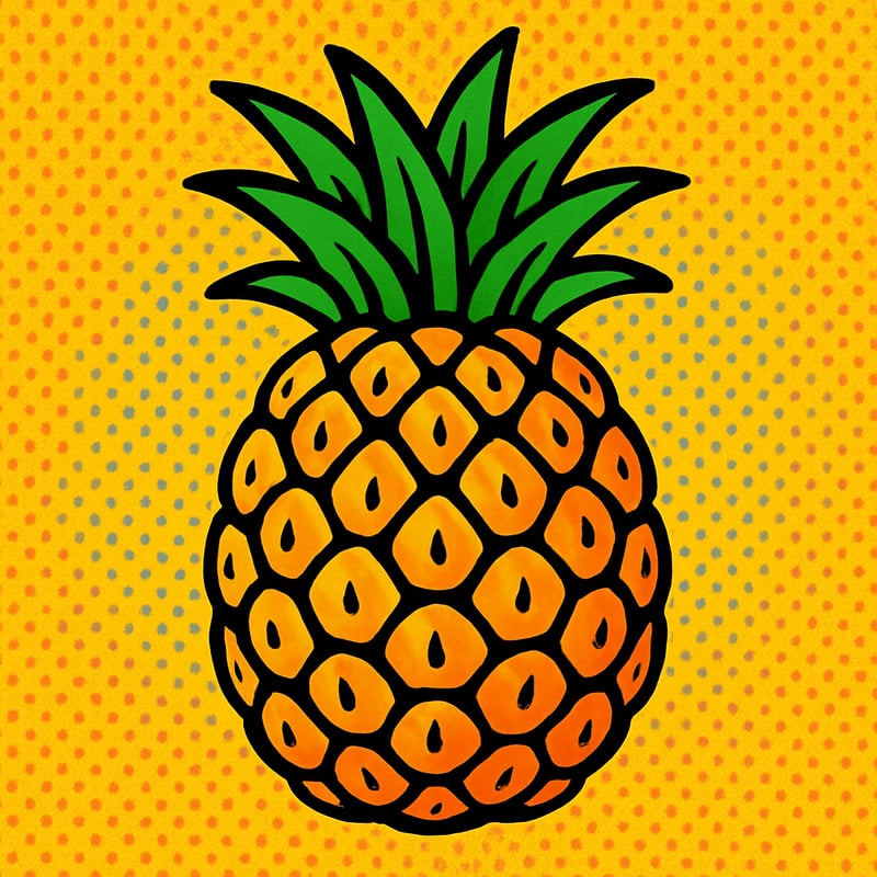 A pineapple takes about two years to grow.