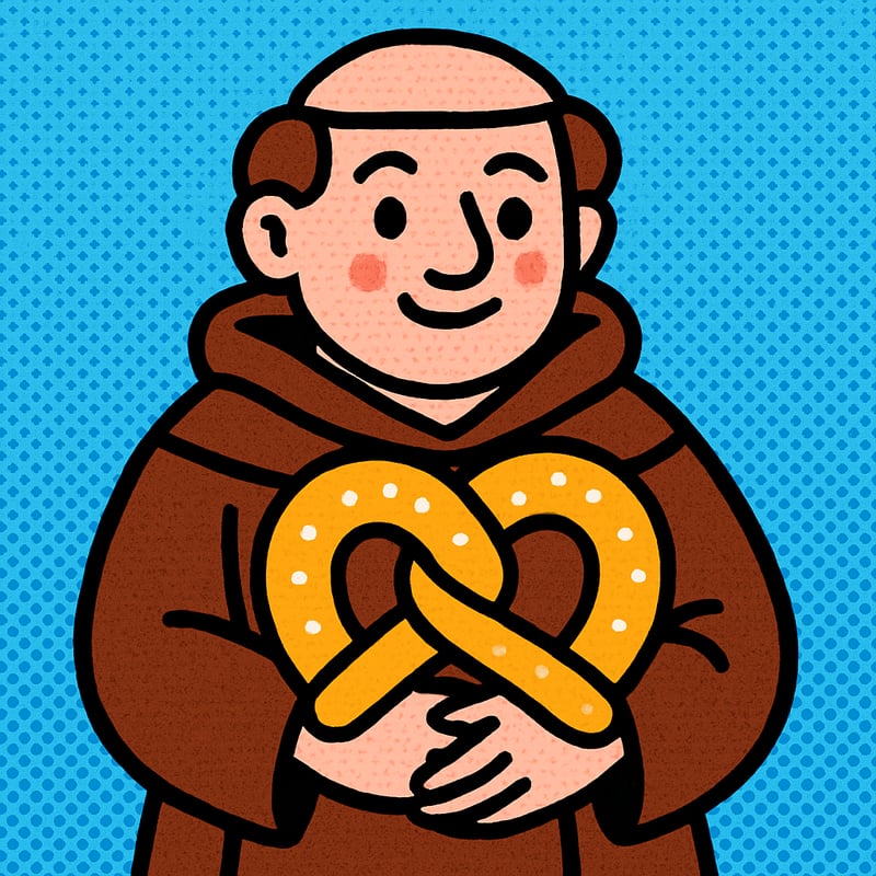 Pretzels are shaped like a monk's praying arms.