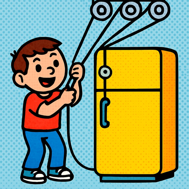 A pulley can let you lift things four times your own weight.